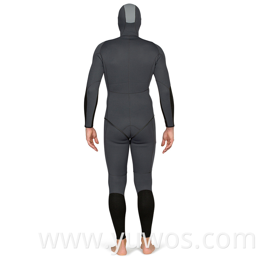 Mens Spearfishing Hunting Jacket 3mm Neoprene Grey